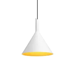Luminaire à suspension SHIEK 3.0 sans rosette, avec câble ouvert E27 IP20, or mat, blanc mat gradable
