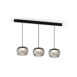 Luminaire à suspension WETRO 2.0 sans rosette, Dim-To-Warm, avec câble ouvert IP20, couleurs fumée gradable