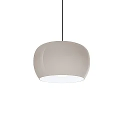 Luminaire à suspension WETRO 3.0 à 1 flamme, Dim-To-Warm IP20, taupe, blanche gradable