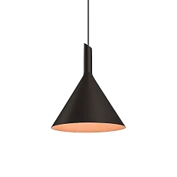 LED Design Pendant luminaire SHIEK 3.0, Ø 25.2cm, 11W 1800-2850K, CRi >90, dimmable, black copper