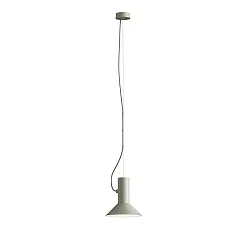 Pendant luminaire ROOMOR 1.0, E27, 600cm, cement grey, with shade 1.0, cement grey white