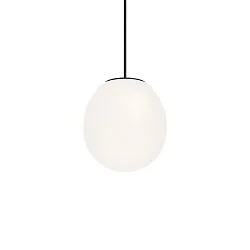Luminaire à suspension DRO SUSPENDED 2.0 - Ø 19.5CM E14 IP20, blanc opale, noir mat gradable