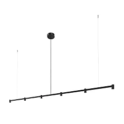 Luminaire à suspension TRACE CHANDELIER CEILING SUSP 2.0 IP20, noir mat gradable