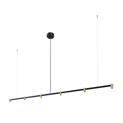 Luminaire à suspension TRACE CHANDELIER CEILING SUSP 2.0 IP20, champagne, noir mat gradable