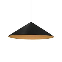 Luminaire à suspension DINOR 3.0 Dim-To-Warm IP20, or, noir gradable