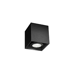 Luminaire de surface BOX MINI 1.0 forme en dé, rigide GU10 IP20, noir  gradable