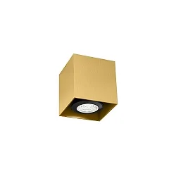 Luminaire de surface BOX MINI 1.0 forme en dé, rigide GU10 IP20, or gradable