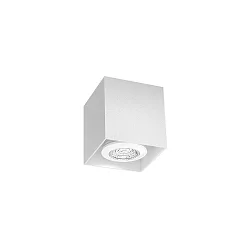 Luminaire de surface BOX MINI 1.0 forme en dé, rigide GU10 IP20, blanche gradable