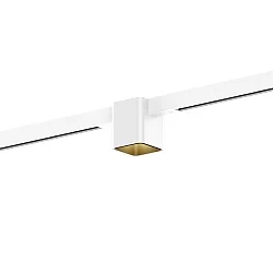 Projecteur sur rail DOCUS MINI ON STREX 1.0 avec adaptateur IP20, or, blanc mat gradable
