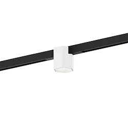 Projecteur sur rail HEXO ON STREX 1.0 avec adaptateur IP20, noir mat, blanc mat gradable