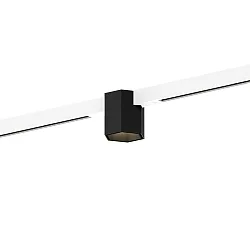 Projecteur sur rail HEXO ON STREX 1.0 avec adaptateur IP20, noir mat, blanc mat gradable