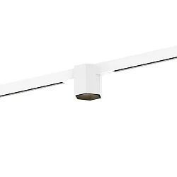 Projecteur sur rail HEXO ON STREX 1.0 avec adaptateur IP20, noir mat, blanc mat gradable