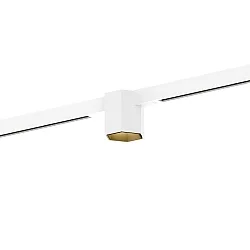 Projecteur sur rail HEXO ON STREX 1.0 avec adaptateur IP20, or, blanc mat gradable