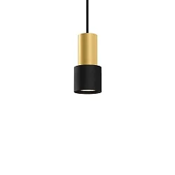 Luminaire à suspension ODREY CEILING SUSP 1.1 PAR16 GU10 IP20, or, noir mat 