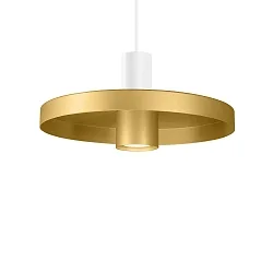 Luminaire à suspension ODREY CEILING SUSP 1.2 PAR16 GU10 IP20, or, blanc mat 