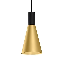 pendant luminaire ODREY CEILING SUSP 1.5 PAR16 GU10 IP20, gold, black matt 