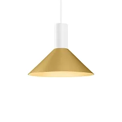 pendant luminaire ODREY CEILING SUSP 1.6 PAR16 GU10 IP20, gold, white matt 