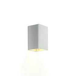 Luminaire mural DOCUS MINI 1.0 - PAR16 - UP OR DOWN haut, Bas, à 1 flamme, angulaire GU10 IP20, aluminium brossé gradable