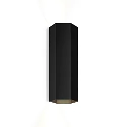 Luminaire mural HEXO MINI 2.0 - PAR16 haut bas, à 2 flammes GU10 IP20, mat, noir profond gradable
