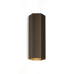 Luminaire mural HEXO MINI 2.0 - PAR16 haut bas, à 2 flammes GU10 IP20, bronze gradable