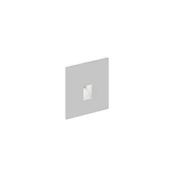 Luminaire d'encastrement mural  STRIPE WALL REC 0.7 IP20, aluminium brossé 