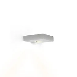 Luminaire mural LEENS 1.0 - UP OR DOWN à 1 flamme, avec optique de lentille IP20, aluminium brossé gradable