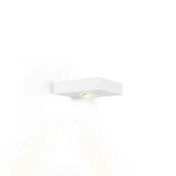 Luminaire mural LEENS 1.0 - UP OR DOWN à 1 flamme, avec optique de lentille IP20, mat, blanc trafic gradable