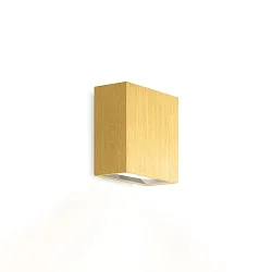 Luminaire mural CENTRAL 1.0 - UP OR DOWN à 1 flamme, plat IP20, or mat gradable