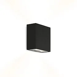Luminaire mural CENTRAL 2.0 - UP&DOWN à 2 flammes, plat IP20, mat, noir profond gradable