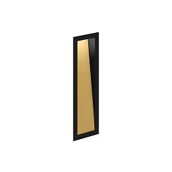 Luminaire d'encastrement mural  THEMIS WALL REC 2.7 IP20, or, noir mat gradable