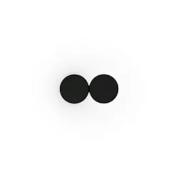 wall luminaire DOT WALL SURF 2.0 IP20, black matt dimmable