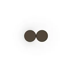 wall luminaire DOT WALL SURF 2.0 IP20, bronze dimmable