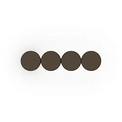 wall luminaire DOT WALL SURF 4.0 IP20, bronze dimmable