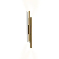 wall luminaire TRACE SLIM WALL SURF 2.0 IP20, champagner, black matt dimmable