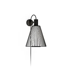 wall luminaire WIRO 1.0 CONE WALL SURF E27 IP20, black dimmable