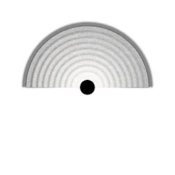 Luminaire mural TAPIS SOFT WALL SURF 2.0 IP20, gris, marbre gradable