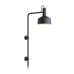 Luminaire mural ROOMOR WALL 4.2 - PAR16 / SHADE Ø 25CM langue, avec bras articulé, avec boîte de connexion