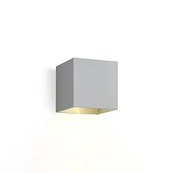 wall luminaire BOX WALL SURF 1.0 IP20, brushed aluminium dimmable