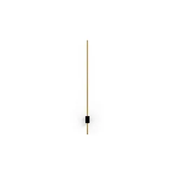 wall luminaire FINLIN WALL SURF 1.0 IP20, champagner, black matt dimmable