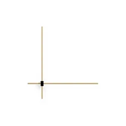 wall luminaire FINLIN WALL SURF 4.0 IP20, champagner, black matt dimmable