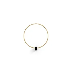wall luminaire FINLIN ROUND WALL SURF 1.0 IP20, champagner, black matt dimmable