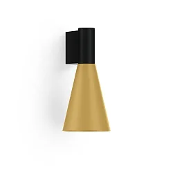 wall luminaire ODREY WALL SURF 1.5 PAR16 GU10 IP20, gold, black matt 