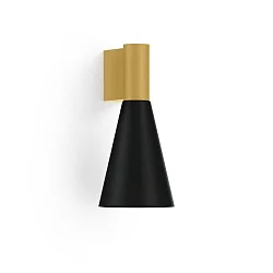 wall luminaire ODREY WALL SURF 1.5 PAR16 GU10 IP20, gold, black matt 