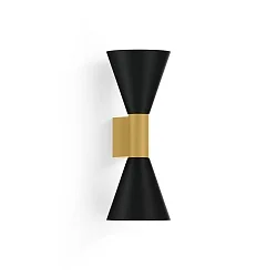 wall luminaire ODREY WALL SURF 2.4 PAR16 GU10 IP20, gold, black matt 