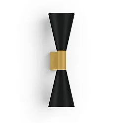 wall luminaire ODREY WALL SURF 2.5 PAR16 GU10 IP20, gold, black matt 