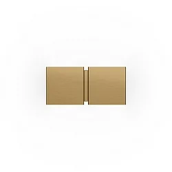 Luminaire mural CG SQUARE 2P SMALL G9 IP20, champagne