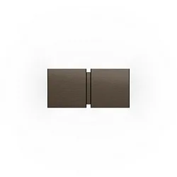 Luminaire mural CG SQUARE 2P SMALL G9 IP20, bronze