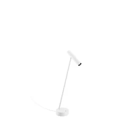Lampe de table MATCH TABLE avec interrupteur, avec fonction de charge USB IP20, blanc mat gradable