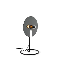 Lampe de table MIRRO TABLE 1.0 petit, avec variateur à cordon E27 IP20, chrome, noir gradable