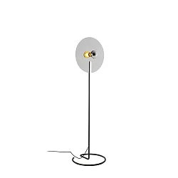 Lampadaire MIRRO FLOOR 2.0 E27, aluminium, noir mat gradable